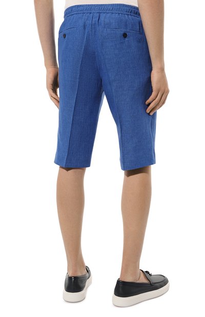 Льняные шорты STEFANO RICCI синего цвета по цене 108000 руб., арт. M1T3200281/L0001F, фото 4 Льняные шорты STEFANO RICCI, арт. M1T3200281/L0001F, фото 4