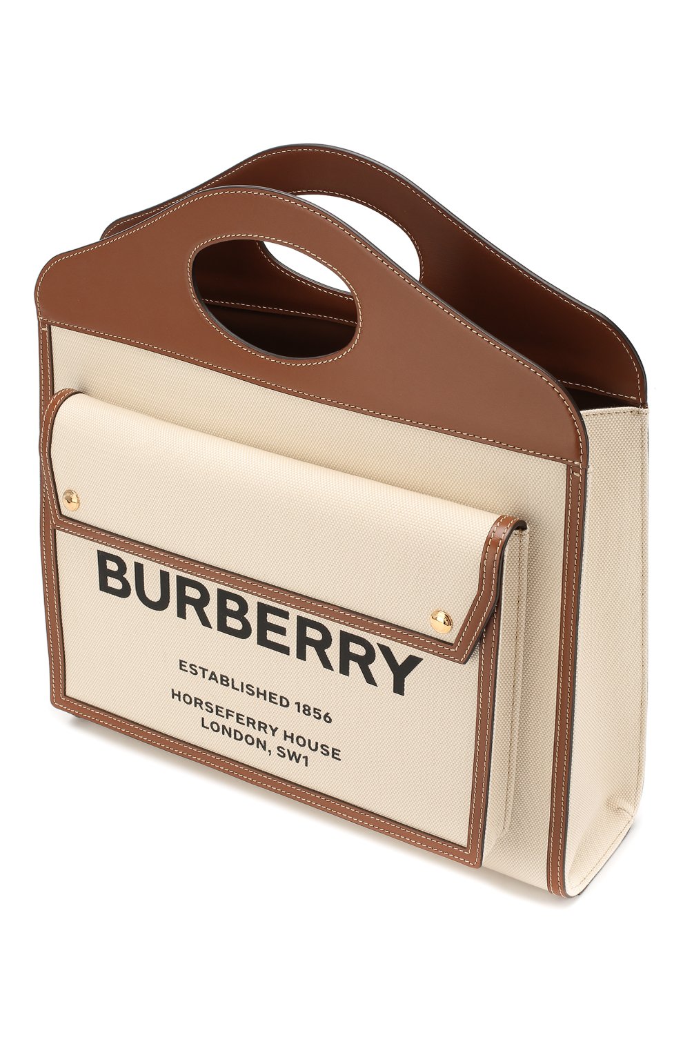 Сумка pocket medium BURBERRY коричневого цвета по цене 141500 руб., арт. 8014618, фото 4 Сумка pocket medium BURBERRY, арт. 8014618, фото 4