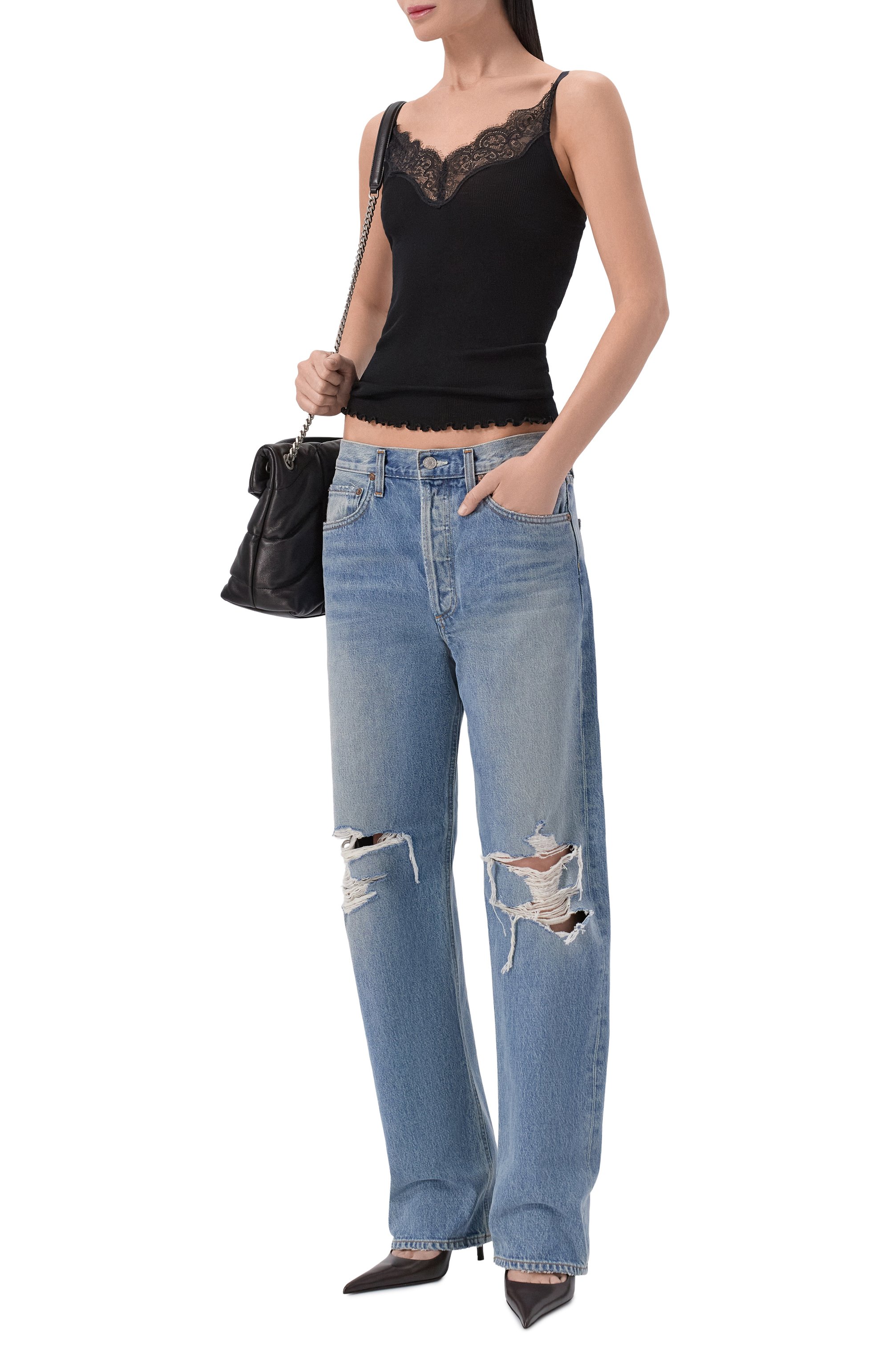 Шерстяная топ 495 denim х ksenia shipilova 495 DENIM, арт. 49525/TSHLW7BL, фото 2