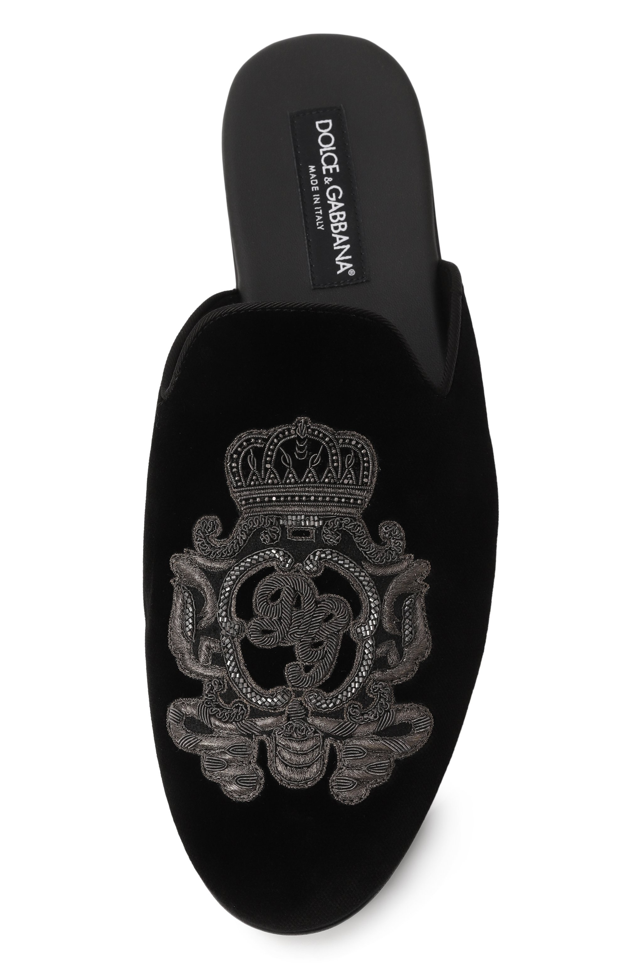 Текстильные домашние туфли young pope DOLCE & GABBANA, арт. A80310/A0249, фото 6