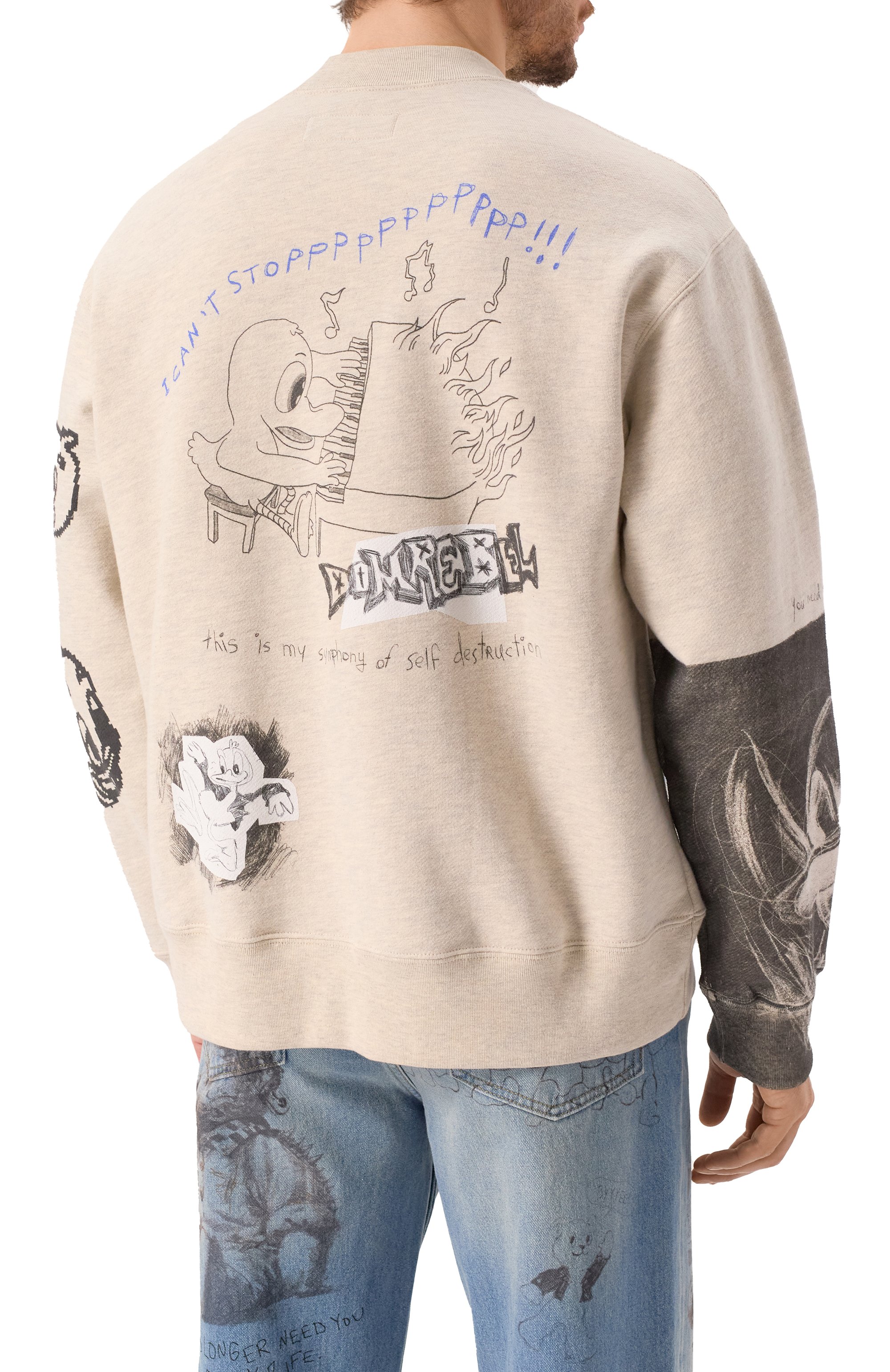 Хлопковый свитшот DOMREBEL, арт. BEAKER/SWEATSHIRT, фото 4