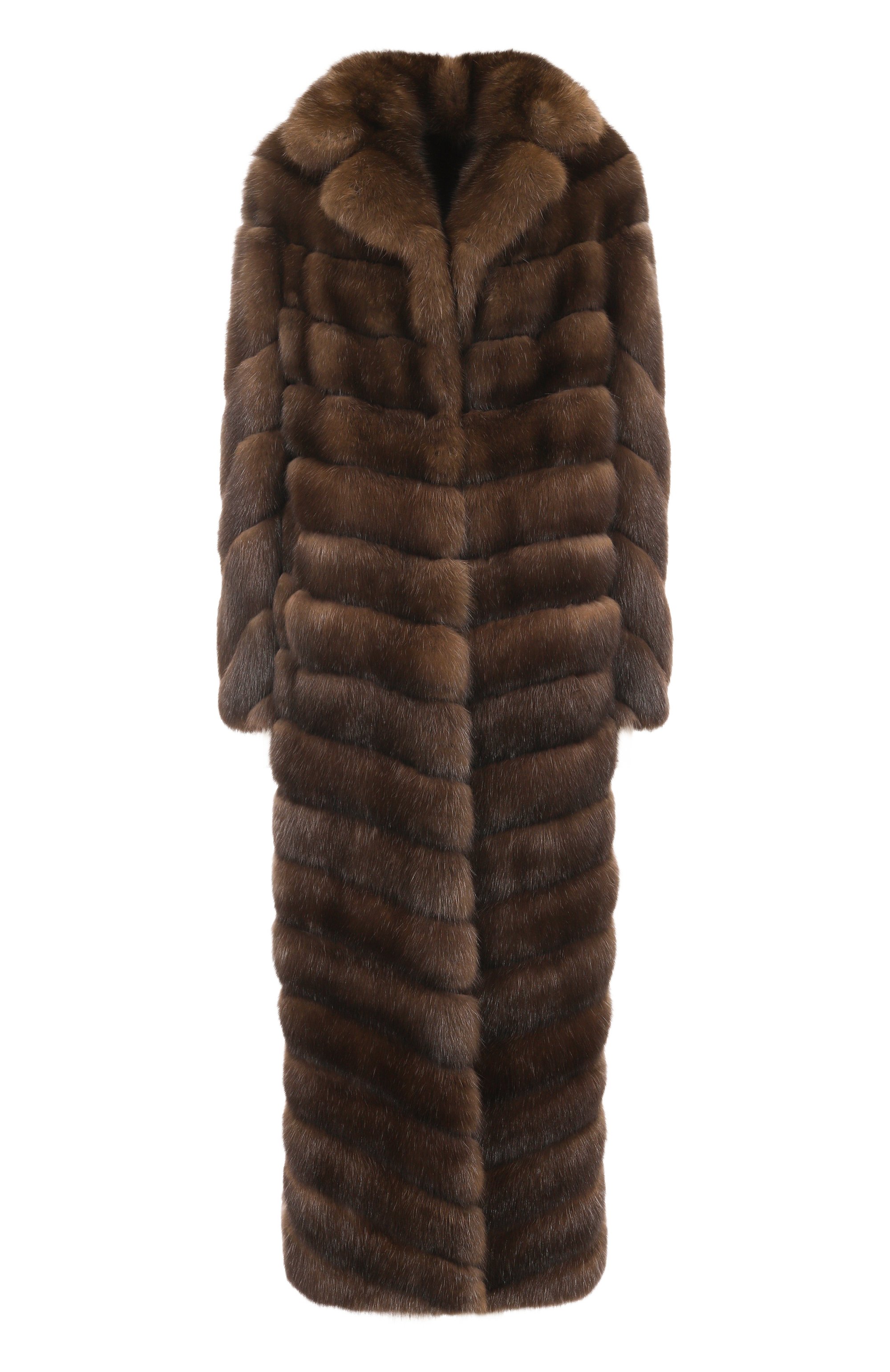 Шуба из соболя VICTORIA KUSENKOVA темно-коричневого цвета по цене 8987000 руб., арт. 703300004546, фото 1 Шуба из соболя VICTORIA KUSENKOVA, арт. 703300004546, фото 1