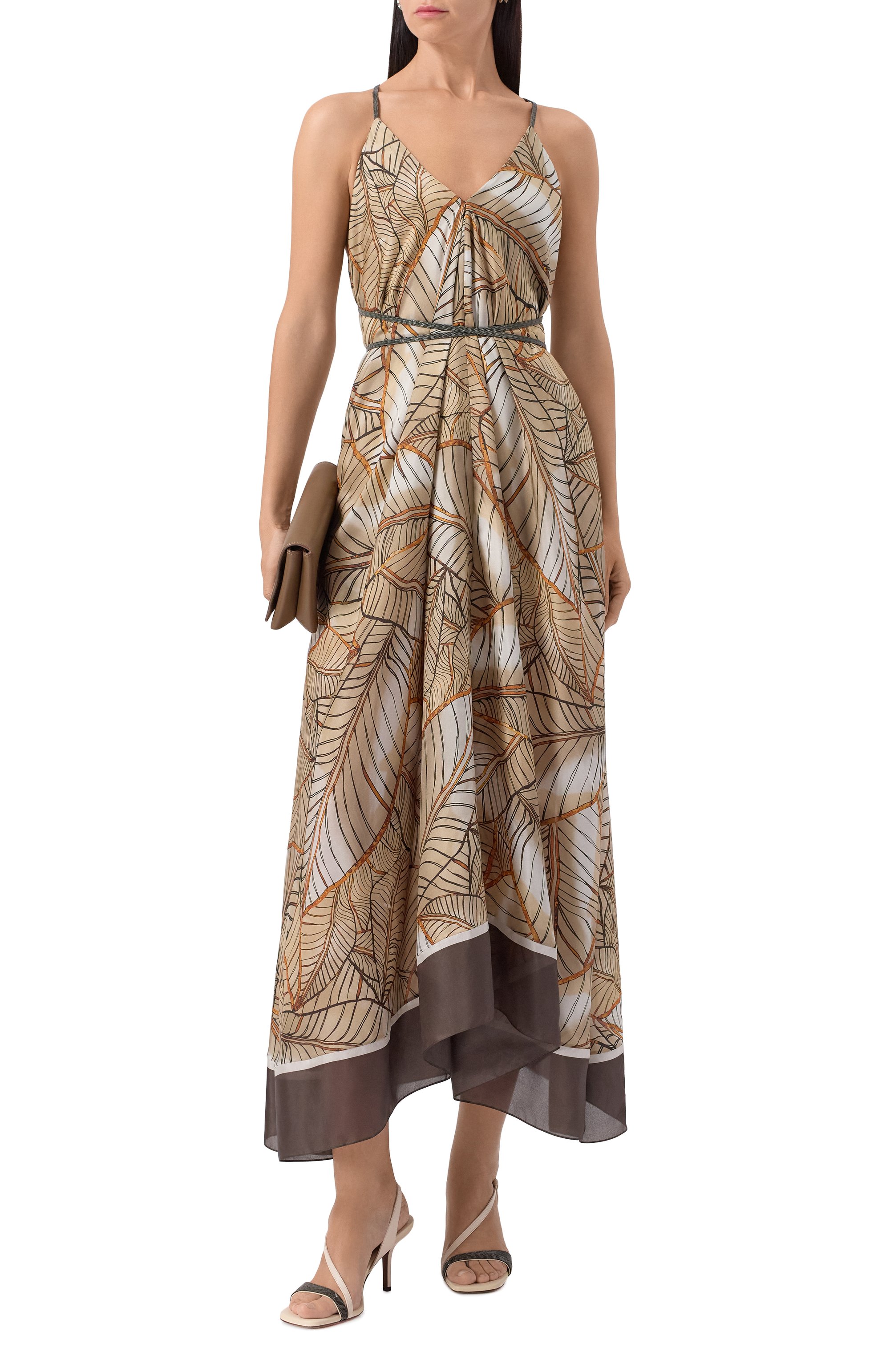 Шелковое платье BRUNELLO CUCINELLI, арт. MP938AFS61, фото 2