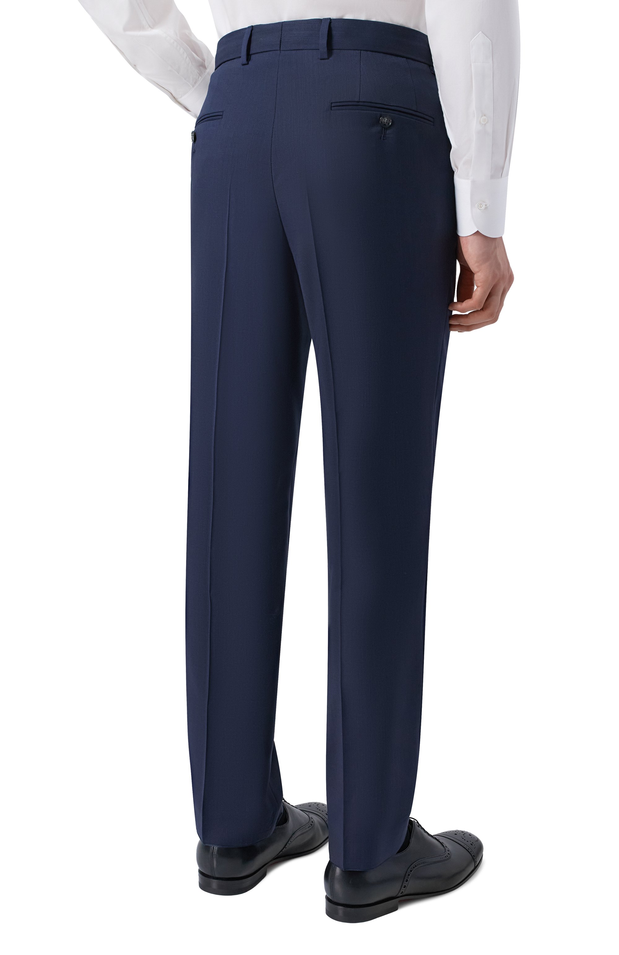 Шерстяной костюм BOSS темно-синего цвета по цене 89950 руб., арт. 50561841, фото 5 Шерстяной костюм BOSS, арт. 50561841, фото 5