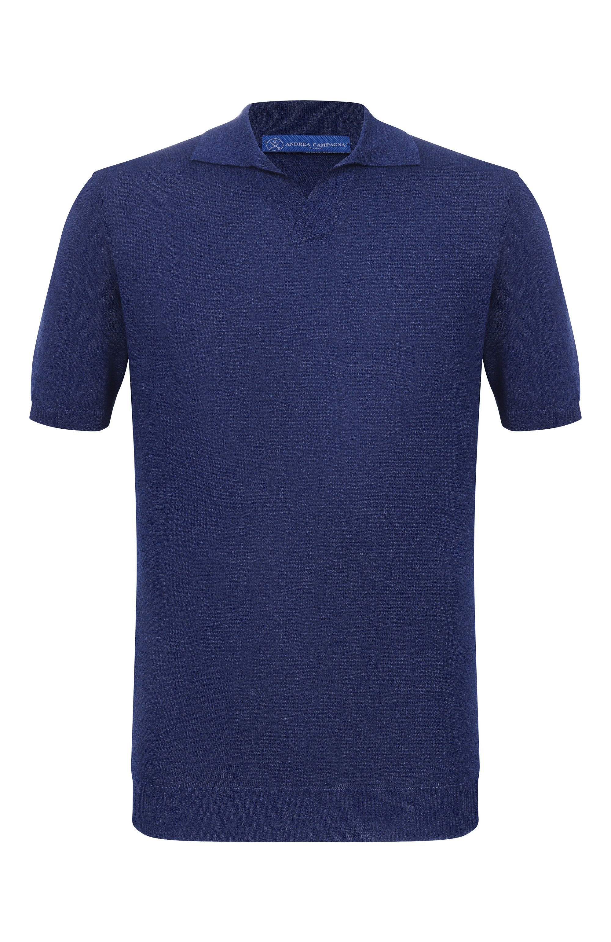 Поло изо льна и хлопка ANDREA CAMPAGNA, арт. PL1MCSK/LC14R, фото 1