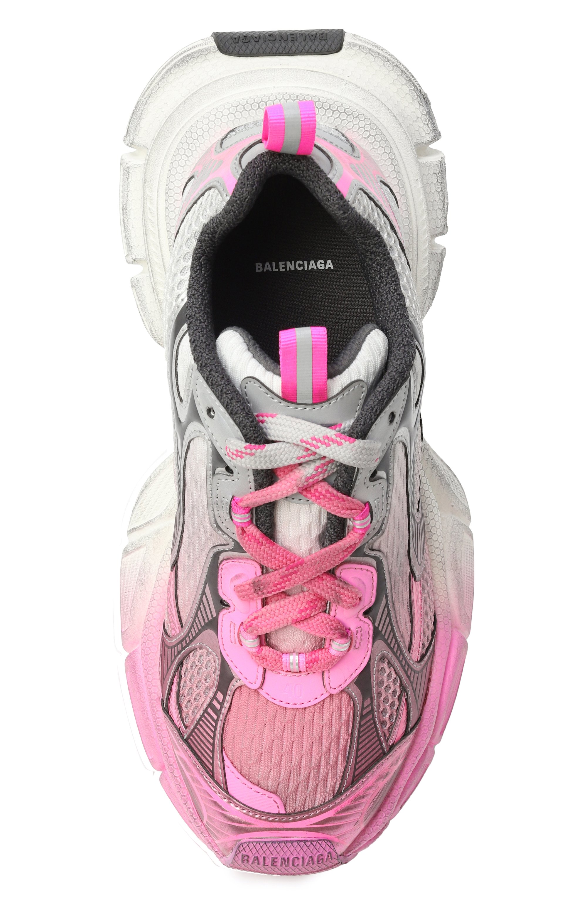 Комбинированные кроссовки 3xl toe spray BALENCIAGA, арт. 734731/W3XTS, фото 6