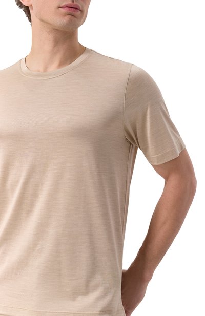 Шелковая футболка GRAN SASSO бежевого цвета по цене 28100 руб., арт. 60133/78311, фото 5 Шелковая футболка GRAN SASSO, арт. 60133/78311, фото 5