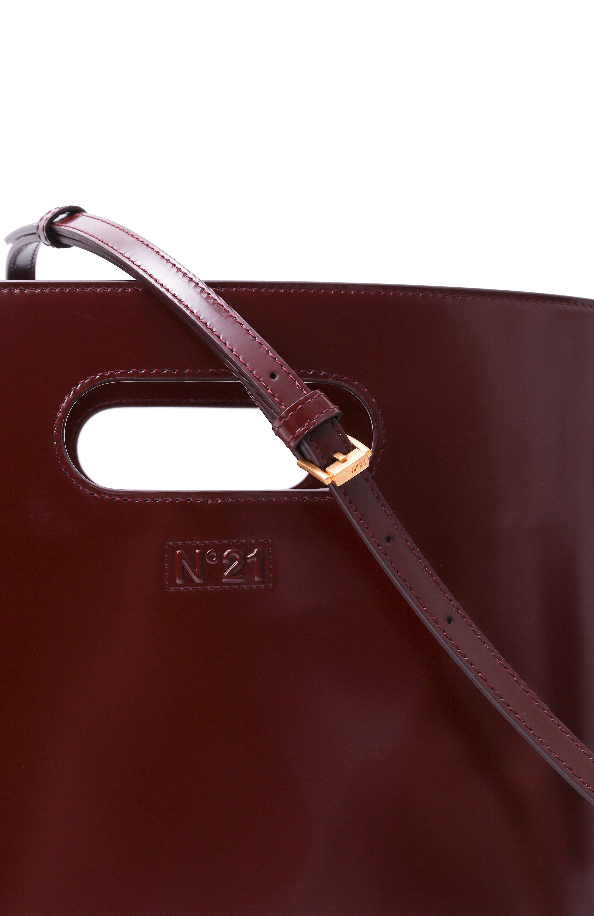 Сумка N21 бордового цвета по цене 110000 руб., арт. 25IBP0979SZ01, фото 3 Сумка N21, арт. 25IBP0979SZ01, фото 3