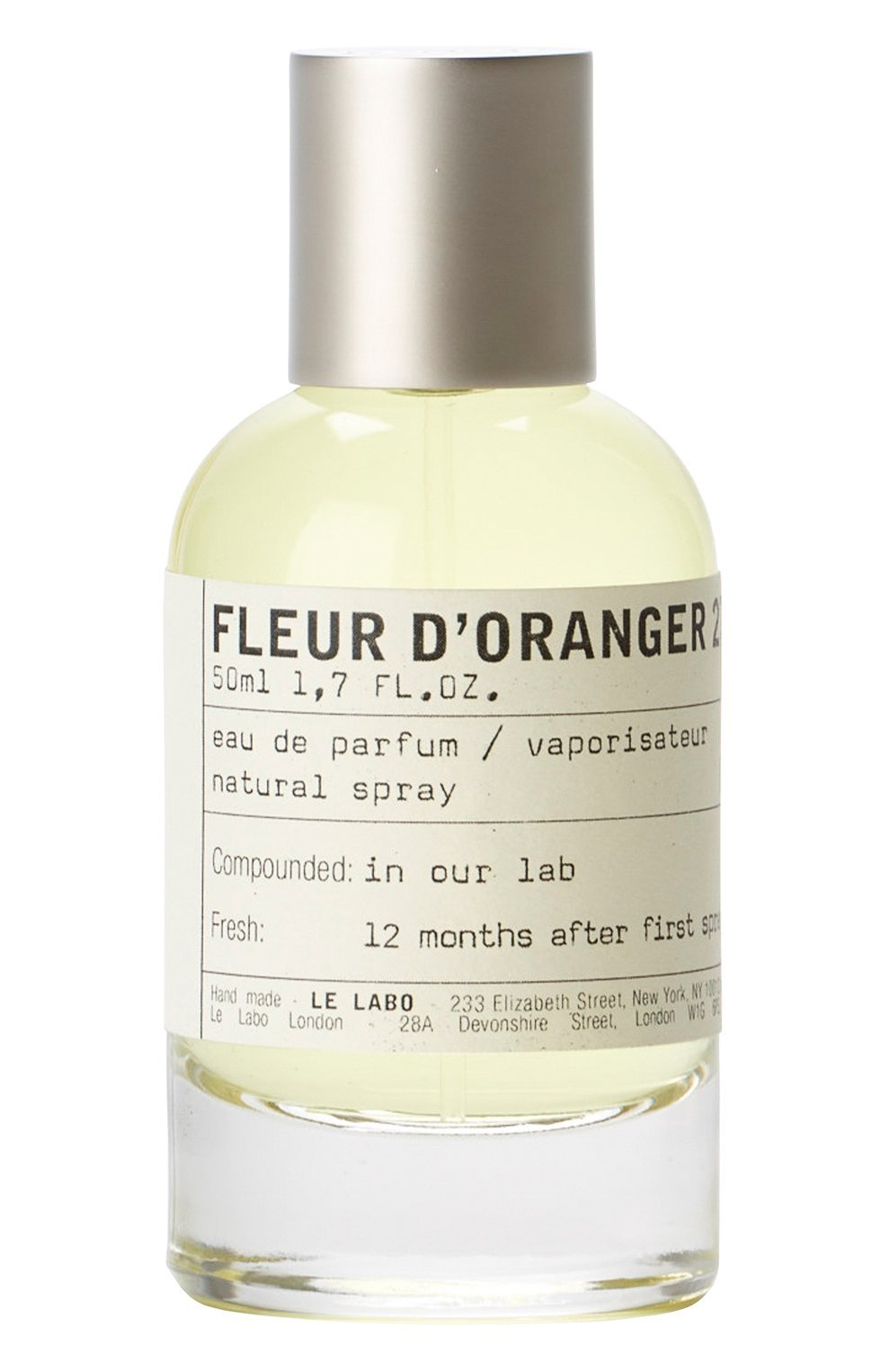 Парфюмерная вода fleur d'oranger 27 (50ml) LE LABO бесцветного цвета по цене 19000 руб., арт. 811901022677, фото 1 Парфюмерная вода fleur d'oranger 27 (50ml) LE LABO, арт. 811901022677, фото 1