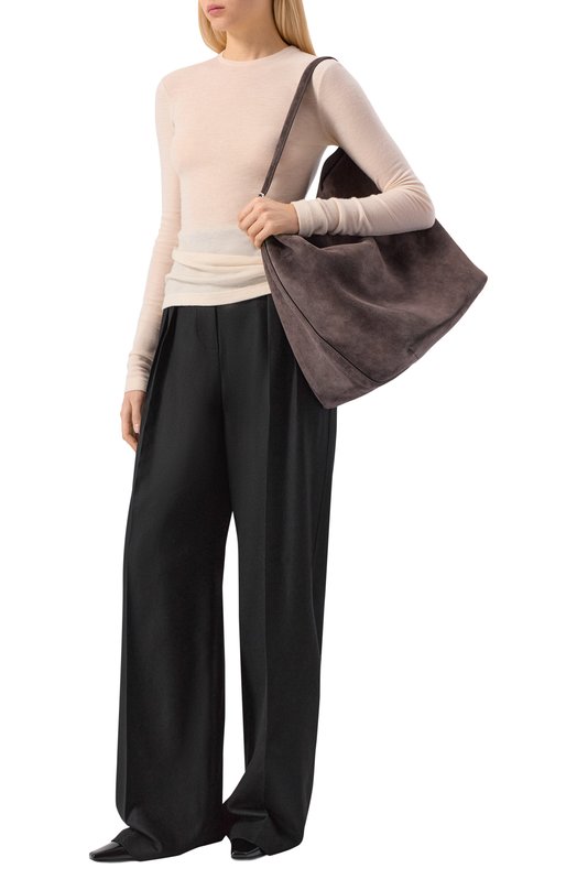 Сумка-тоут Belted TOTEME 234-WLGBG038-LE0004 Коричневый  234-WLGBG038-LE0004 Фото 7