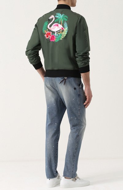 Бомбер на молнии с контрастной вышивкой на спине THE EDITOR, арт. E2.2439N5/5142, фото 2