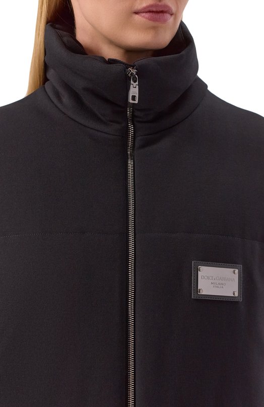 Утепленный жилет из вискозы Dolce & Gabbana F9R23T/GF790 Чёрный  F9R23T/GF790 Фото 5