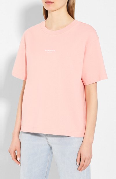Хлопковая футболка ACNE STUDIOS, арт. AL0135, фото 3