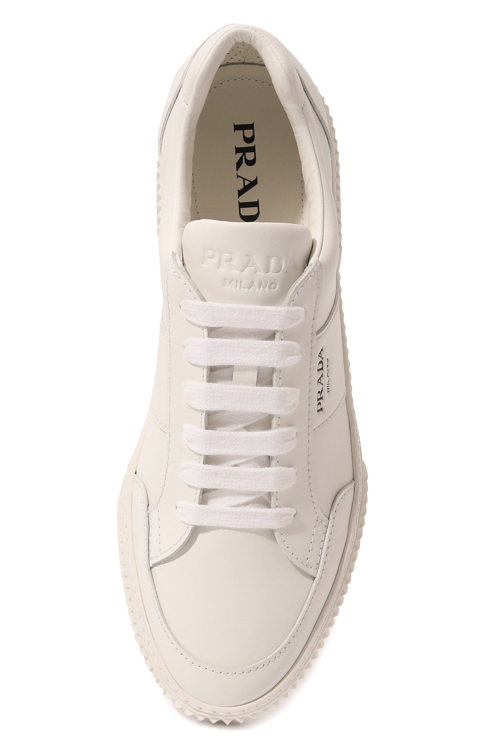 Кожаные кеды PRADA, арт. 4E3574-3ON8-F0009, фото 6