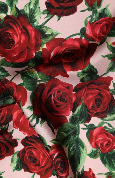 Шелковый платок DOLCE & GABBANA розового цвета по цене 18800 руб., арт. FN093R/GDL51, фото 2 Шелковый платок DOLCE & GABBANA, арт. FN093R/GDL51, фото 2