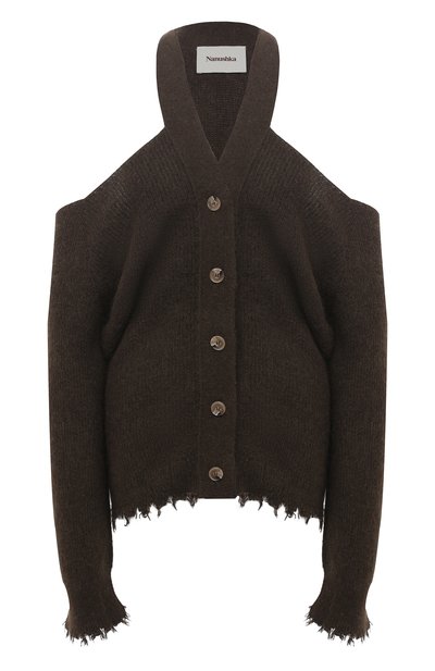 Кардиган NANUSHKA, арт. HEE_MIDNIGHT KHAKI_DIAM0ND KNIT, фото 1