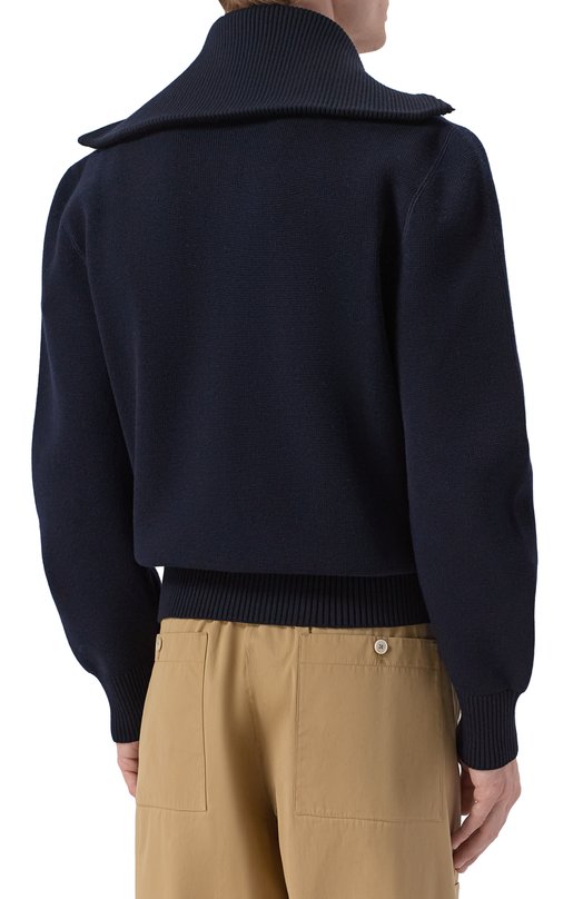 Кардиган из шерсти и хлопка Bottega Veneta 862729/V68M0 Синий  862729/V68M0 Фото 4