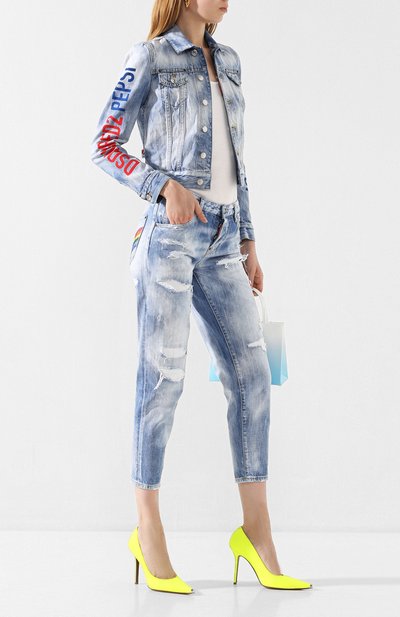 Джинсы DSQUARED2 синего цвета по цене 62300 руб., арт. S72LB0265/S30309, фото 2 Джинсы DSQUARED2, арт. S72LB0265/S30309, фото 2