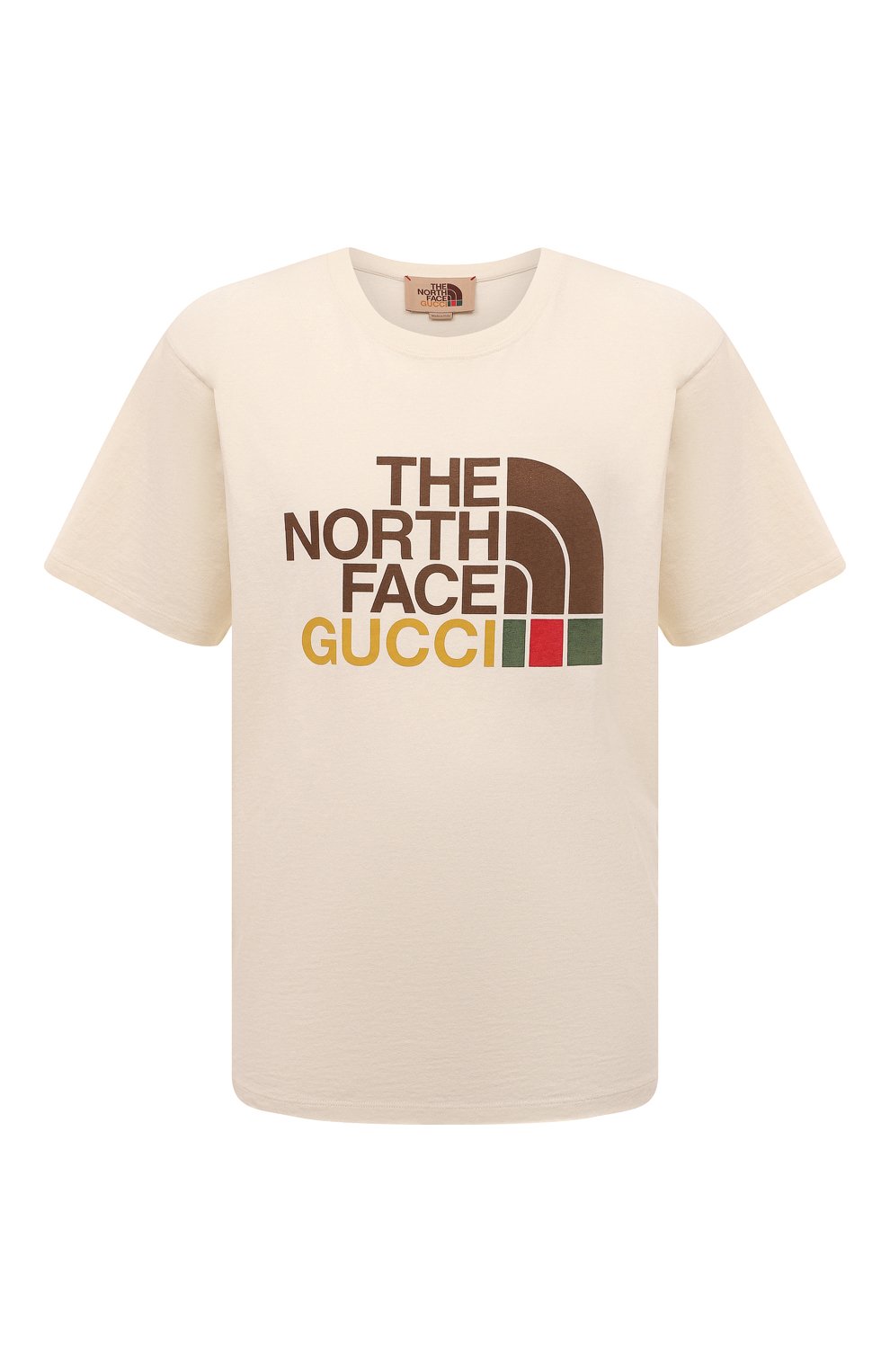 Хлопковая футболка the north face x gucci GUCCI, арт. 616036 XJDCL, фото 1