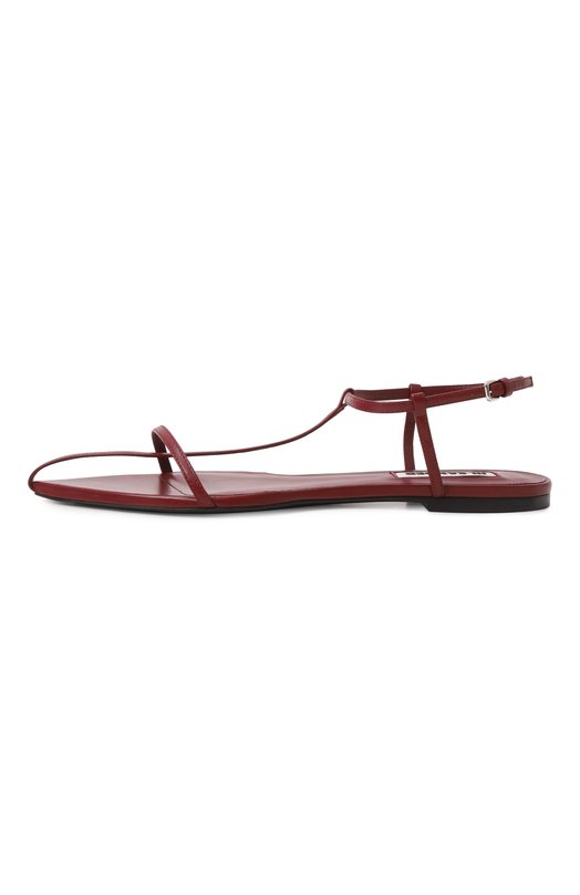 Кожаные сандалии Jil Sander J15WP0081/P8226 Бордовый  J15WP0081/P8226 Фото 4