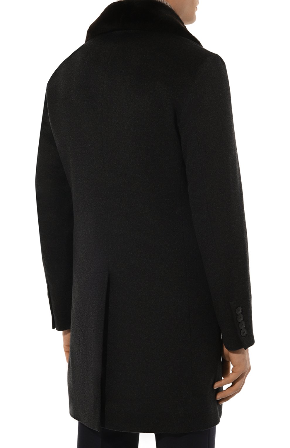 Пальто с воротником из нутрии ANDREA CAMPAGNA, арт. 24U039, фото 4