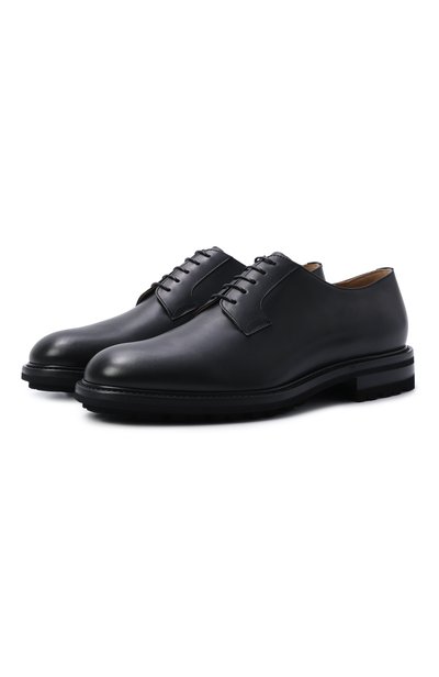 Мужские кожаные дерби KITON, арт. USSA504N01493
