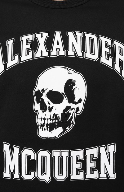 Хлопковая футболка ALEXANDER MCQUEEN, арт. 759442/QTAAW, фото 5