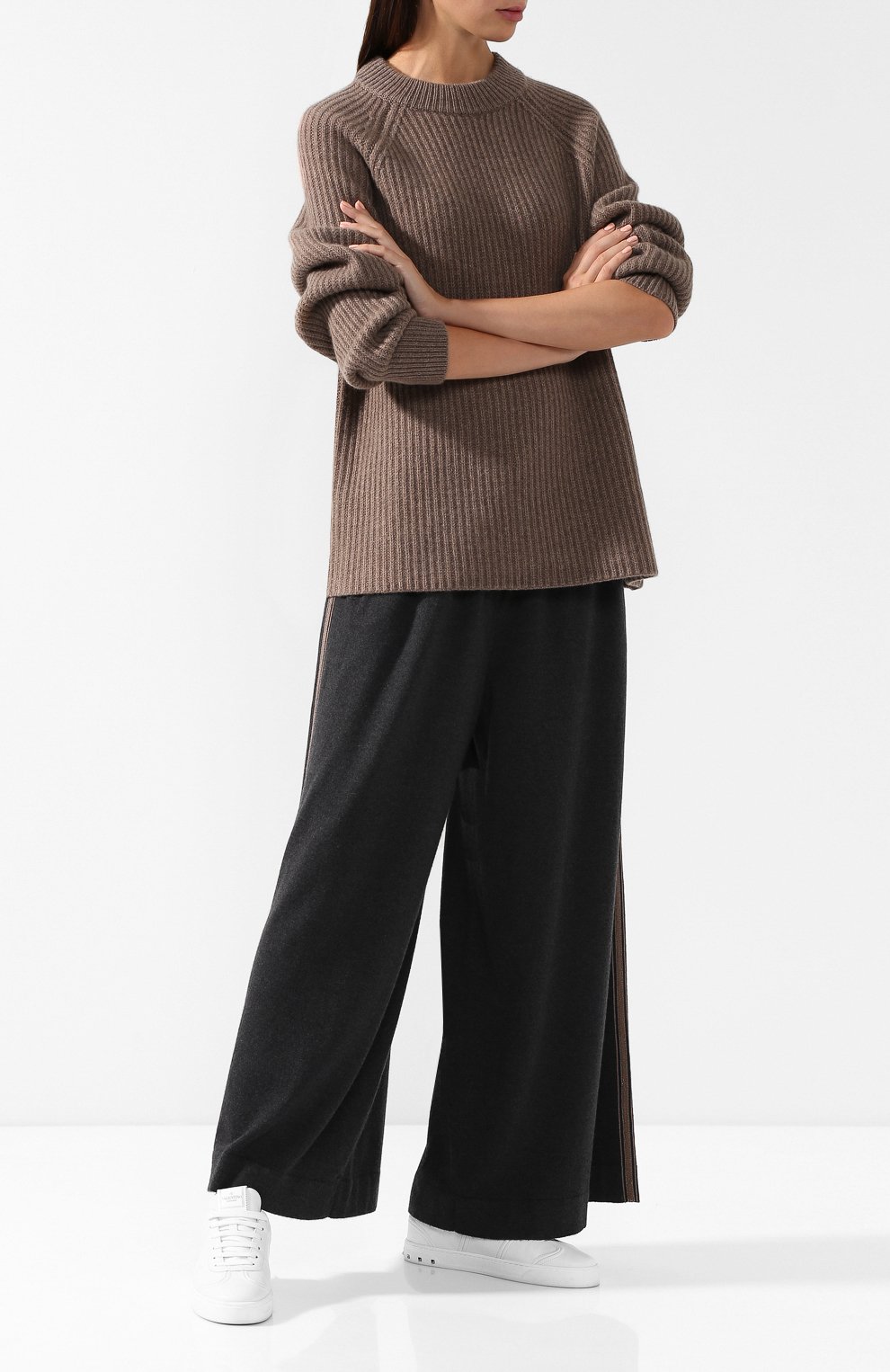 Кашемировые брюки свободного кроя BRUNELLO CUCINELLI, арт. M12148899, фото 2