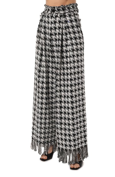 Твидовые брюки GIUSEPPE DI MORABITO черно-белого цвета по цене 170500 руб., арт. 02SSPA097C 02300, фото 3 Твидовые брюки GIUSEPPE DI MORABITO, арт. 02SSPA097C 02300, фото 3