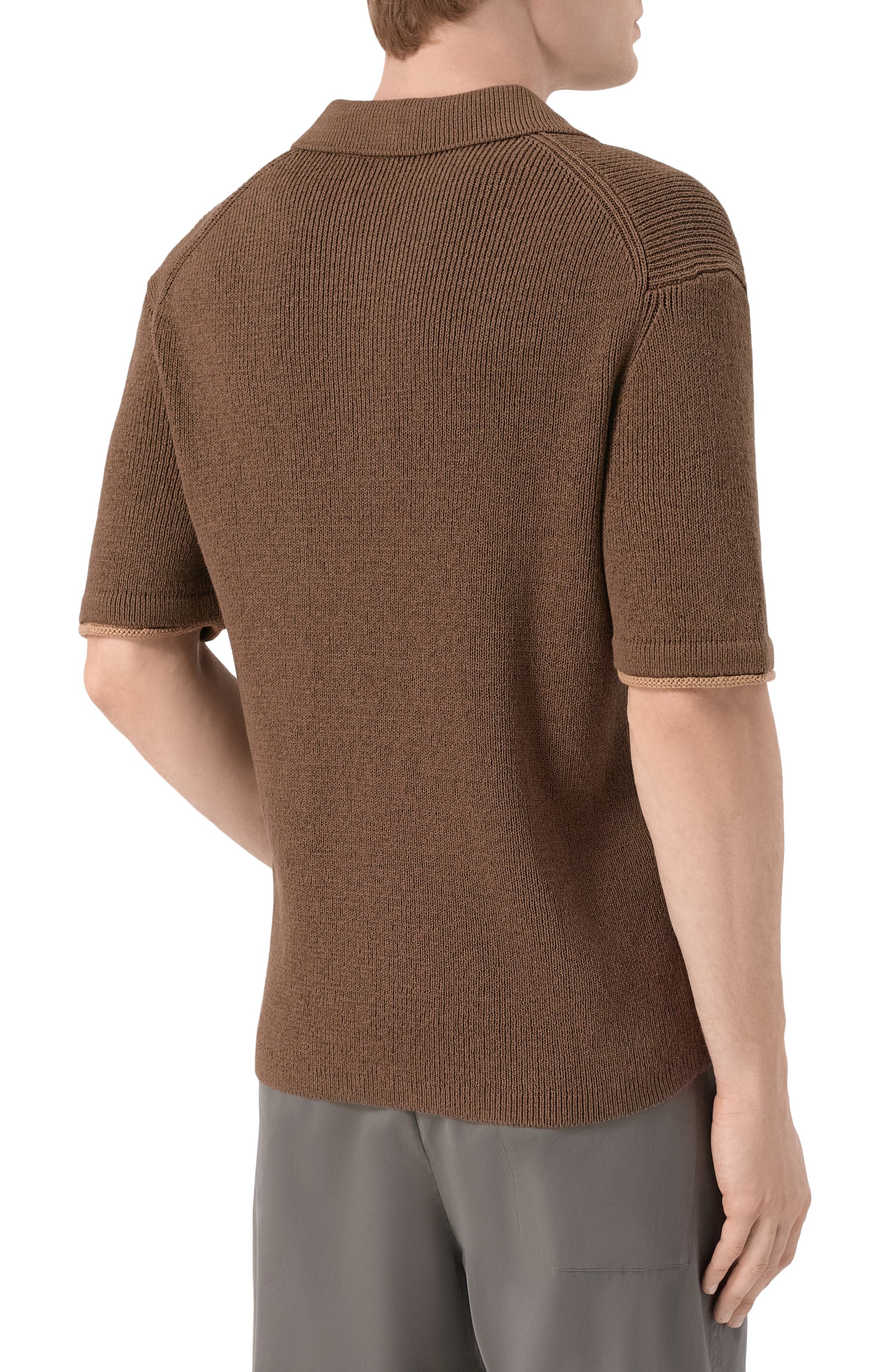 Поло изо льна и хлопка 12 STOREEZ, арт. 137209, фото 4