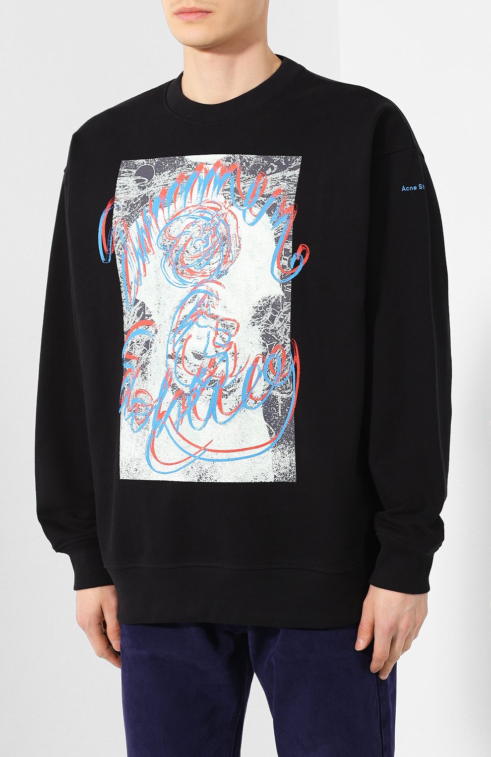 Хлопковый свитшот ACNE STUDIOS, арт. BI0049/M, фото 3