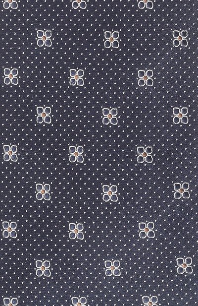 Шелковый галстук CANALI темно-синего цвета по цене 18500 руб., арт. 18/HJ04201, фото 4 Шелковый галстук CANALI, арт. 18/HJ04201, фото 4