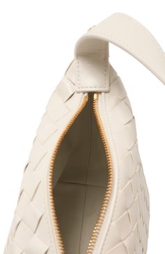 Женская сумка wallace BOTTEGA VENETA белого цвета, арт. 776781/V3IV1 | Фото 5 (Материал: Натуральная кожа; Размер: small)