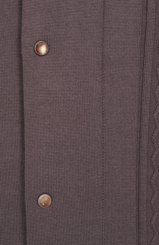 Хлопковая рубашка Brunello Cucinelli M29203415 Коричневый  M29203415 Фото 6