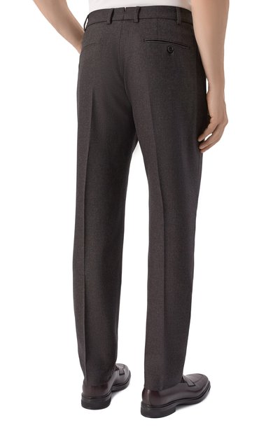 Шерстяные брюки BERWICH темно-коричневого цвета по цене 44000 руб., арт. GL0BE/FA1224X, фото 4 Шерстяные брюки BERWICH, арт. GL0BE/FA1224X, фото 4