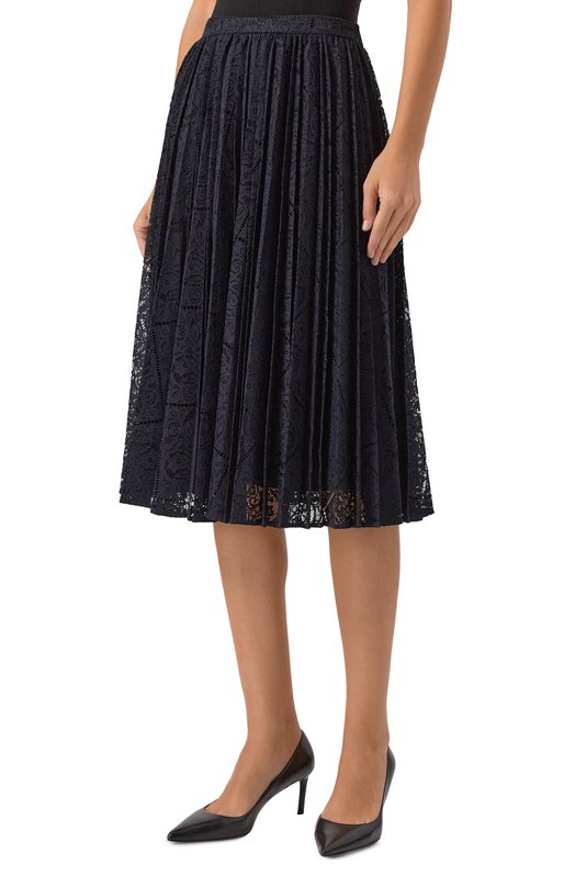 Плиссированная юбка Max Mara Studio LEANDR0 Синий  LEANDR0 Фото 3