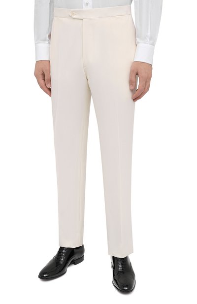 Шерстяной смокинг BRIONI белого цвета по цене 560000 руб., арт. RTI40Q/0ZA14/LISIDE, фото 4 Шерстяной смокинг BRIONI, арт. RTI40Q/0ZA14/LISIDE, фото 4