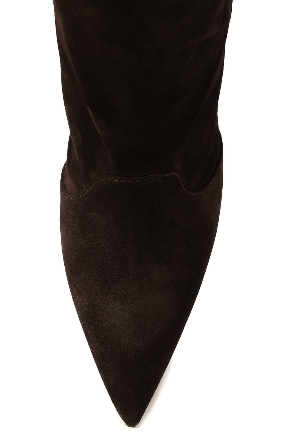 Замшевые ботильоны CASADEI темно-коричневого цвета по цене 99500 руб., арт. 1R353Z1001N0MAD2413, фото 6 Замшевые ботильоны CASADEI, арт. 1R353Z1001N0MAD2413, фото 6