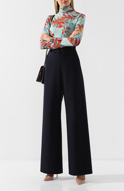 Брюки из смеси шерсти и хлопка DRIES VAN NOTEN, арт. 192-10948-8285, фото 2