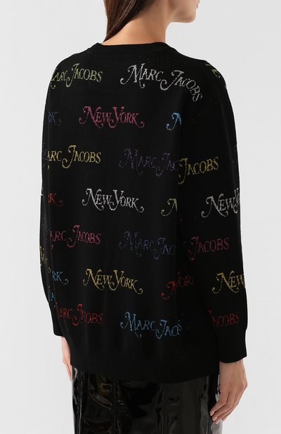 Шерстяной свитер MARC JACOBS (THE) черного цвета по цене 57650 руб., арт. M4007948, фото 4 Шерстяной свитер MARC JACOBS (THE), арт. M4007948, фото 4