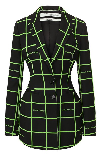 Женский жакет в клетку OFF-WHITE, арт. 0WEF034F19F840501000