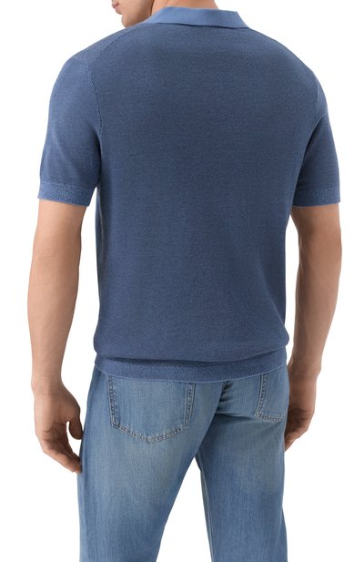 Поло из хлопка и вискозы BOGNER, арт. 88419503, фото 4