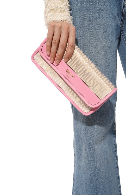 Клатч Moschino Розовый, фото 2