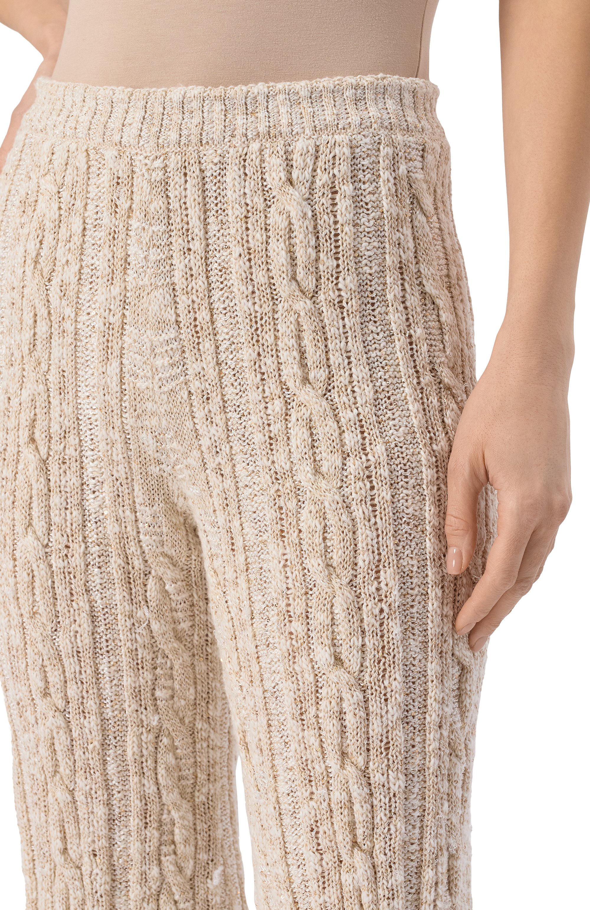 Хлопковые брюки AND THE BRAND, арт. S25-P064-0704-102, фото 5