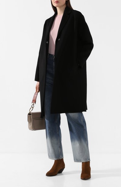 Шерстяное пальто STELLA MCCARTNEY черного цвета по цене 165000 руб., арт. 573928/SMB09, фото 2 Шерстяное пальто STELLA MCCARTNEY, арт. 573928/SMB09, фото 2