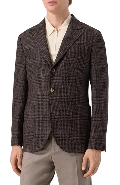 Пиджак из шерсти и шелка BRUNELLO CUCINELLI, арт. MV4167BND, фото 5