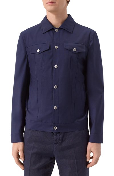 Шерстяная куртка-рубашка BRUNELLO CUCINELLI, арт. MM4506413, фото 3