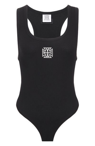 Женское хлопковое боди VETEMENTS, арт. WE76BD536B/1202 RIB