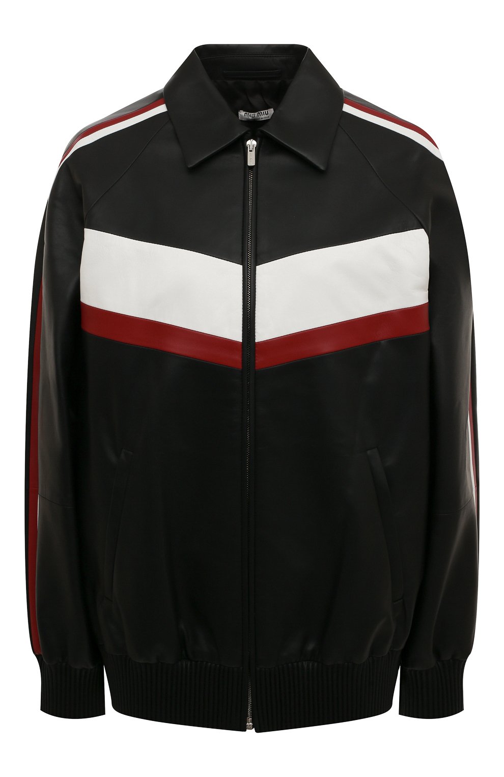 Кожаный бомбер MIU MIU, арт. MPV779-FLY-F0002, фото 1