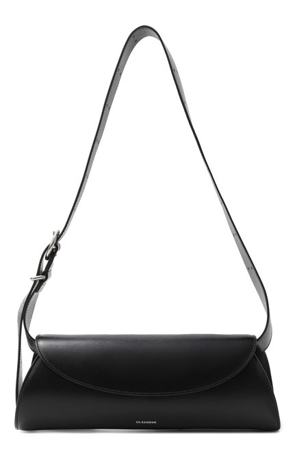 Женская сумка cannolo small JIL SANDER черного цвета, арт. J07WD0023-P5355 | Фото 1 (Материал: Натуральная кожа; Автоматизация состава: Проставлено; Автоматизация ТО: Проставлено; Размер: small; Ремень/цепочка: На ремешке)